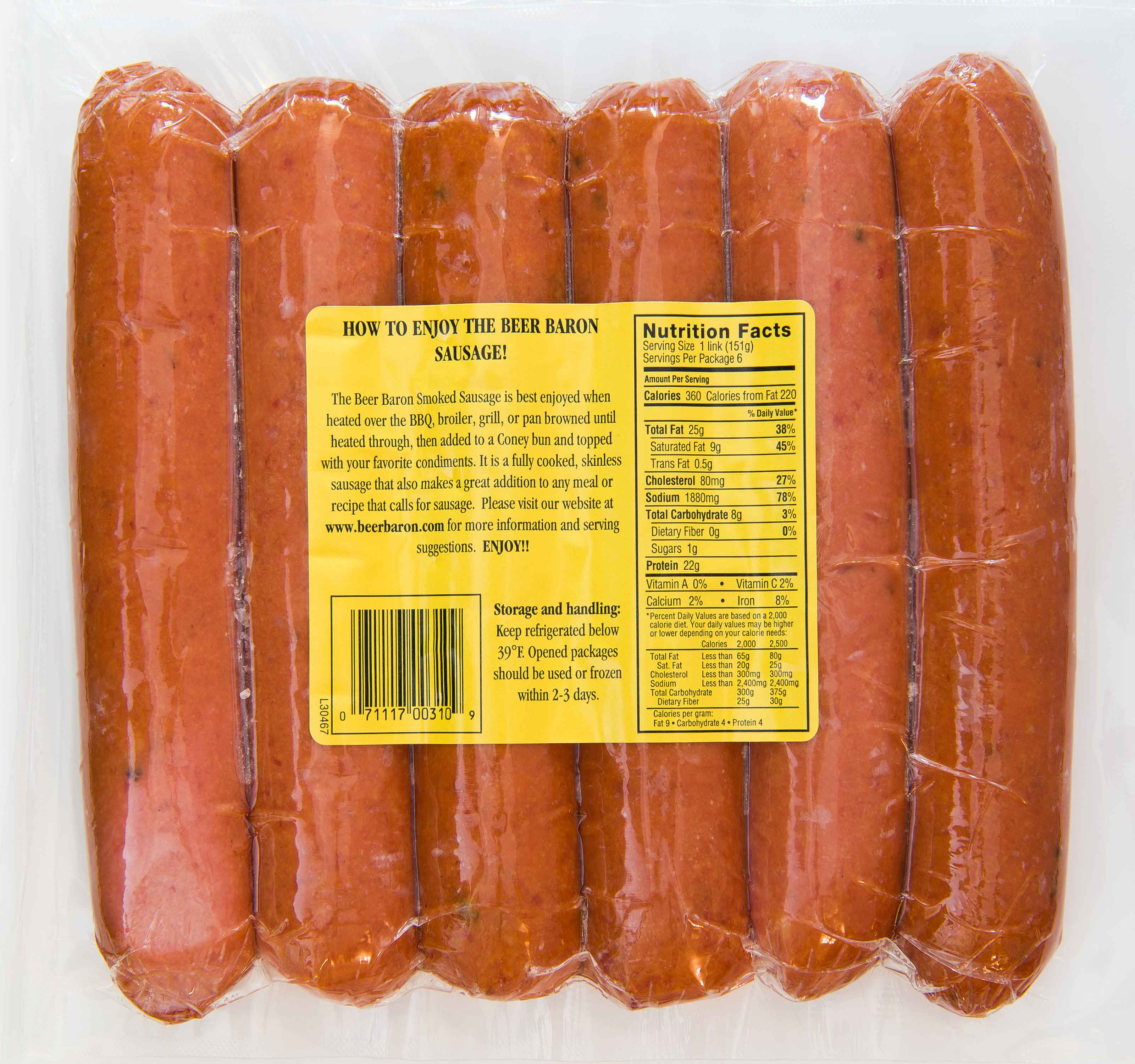 Dearborn Smoked Sausages, Jalapeno 6 Oz